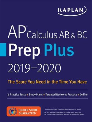 cover image of AP Calculus AB & BC Prep Plus 2019-2020
